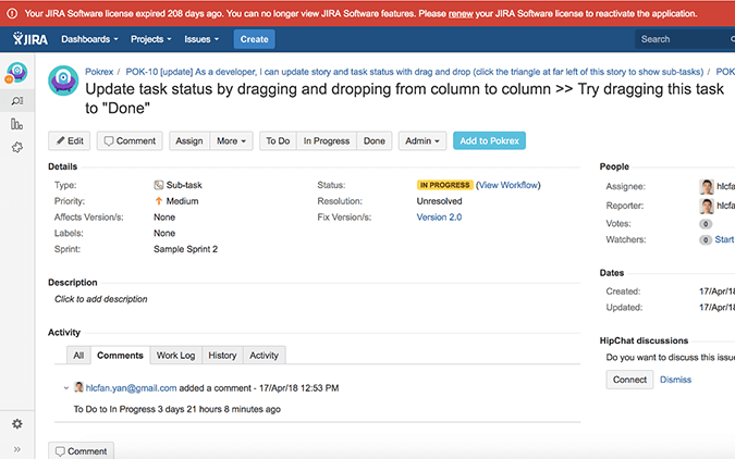 AgileMana Scrum Poker - Add JIRA ticket/story to AgileMana