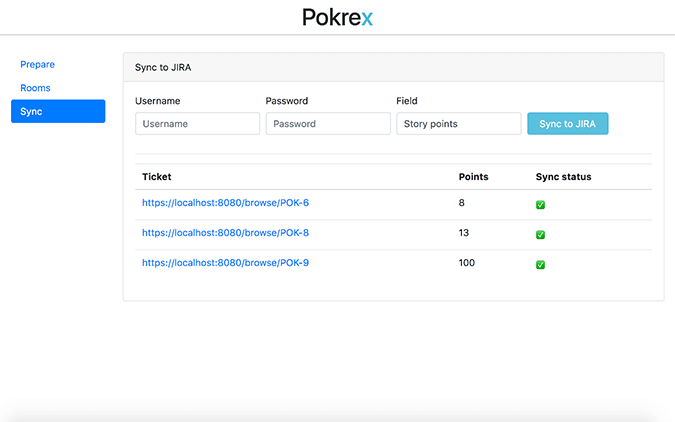 AgileMana Scrum Poker - Update story points to JIRA